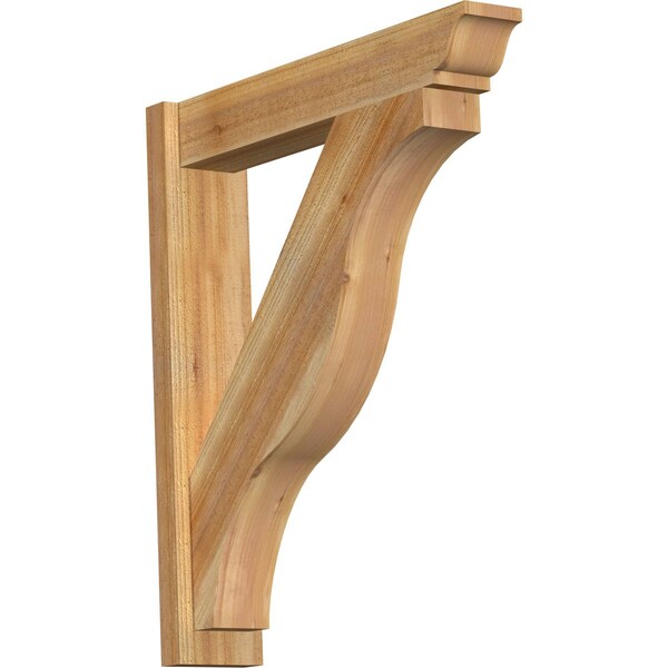 Ekena Millwork Funston Rough Sawn Traditional Outlooker, Western Red Cedar, 6"W x 30"D x 34"H OUT06X30X34FST01RWR - main